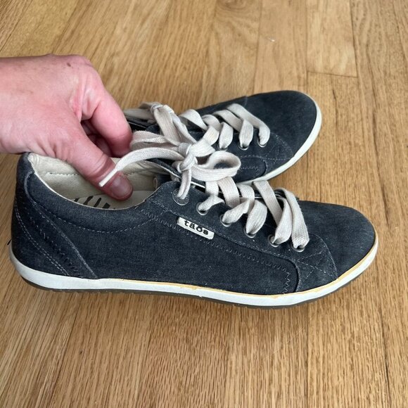 Taos Star Blue Canvas Lace Up Low Top Sneakers Women's Size 8 - Picture 5 of 10